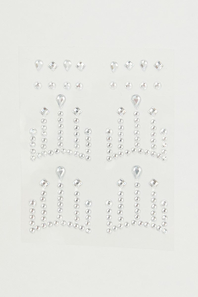 Metallic Face Sticker Metallic Face Jewellery Sticker | Ally Fashion