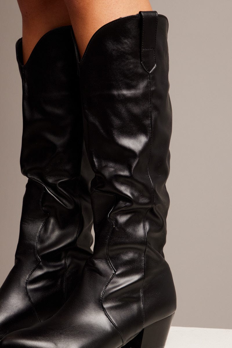 Black Cowboy Boots for Ally Fashion