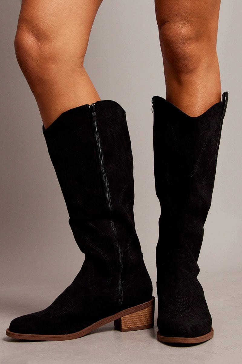 Black Western Boots for Ally Fashion