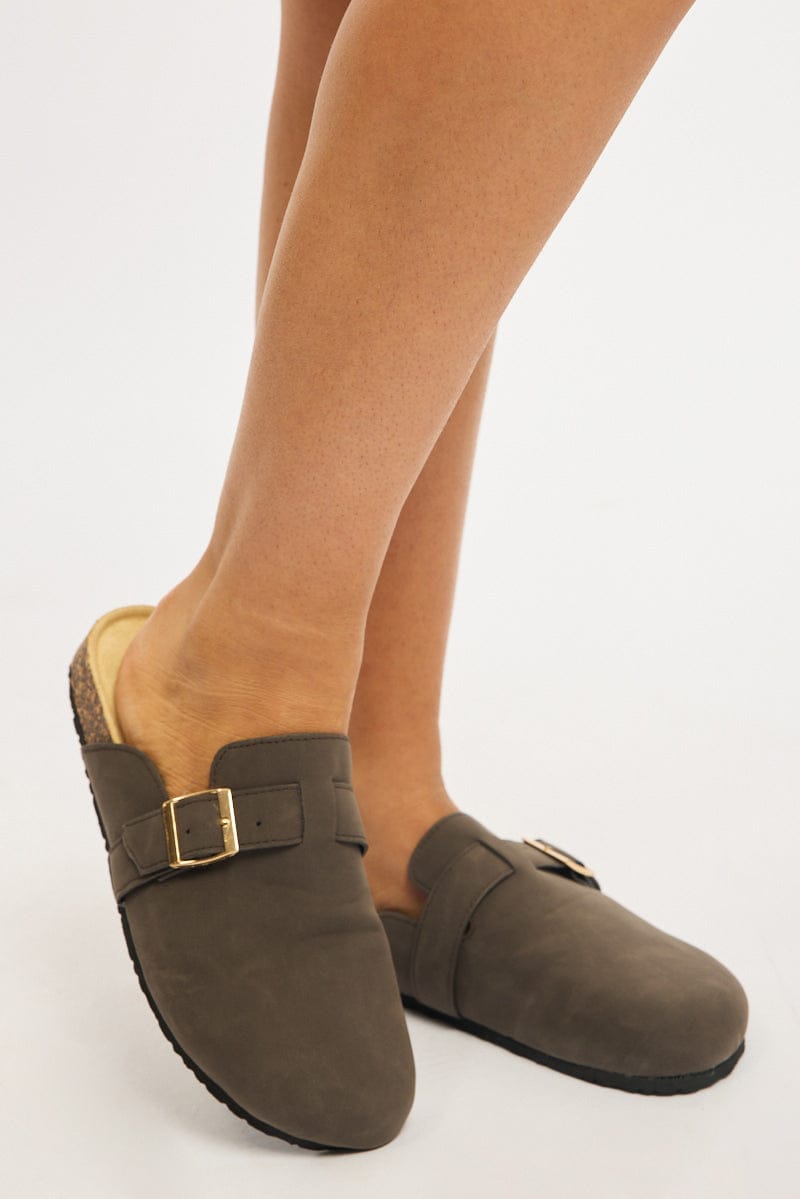 Brown Mule Clogs from Ally Fashion