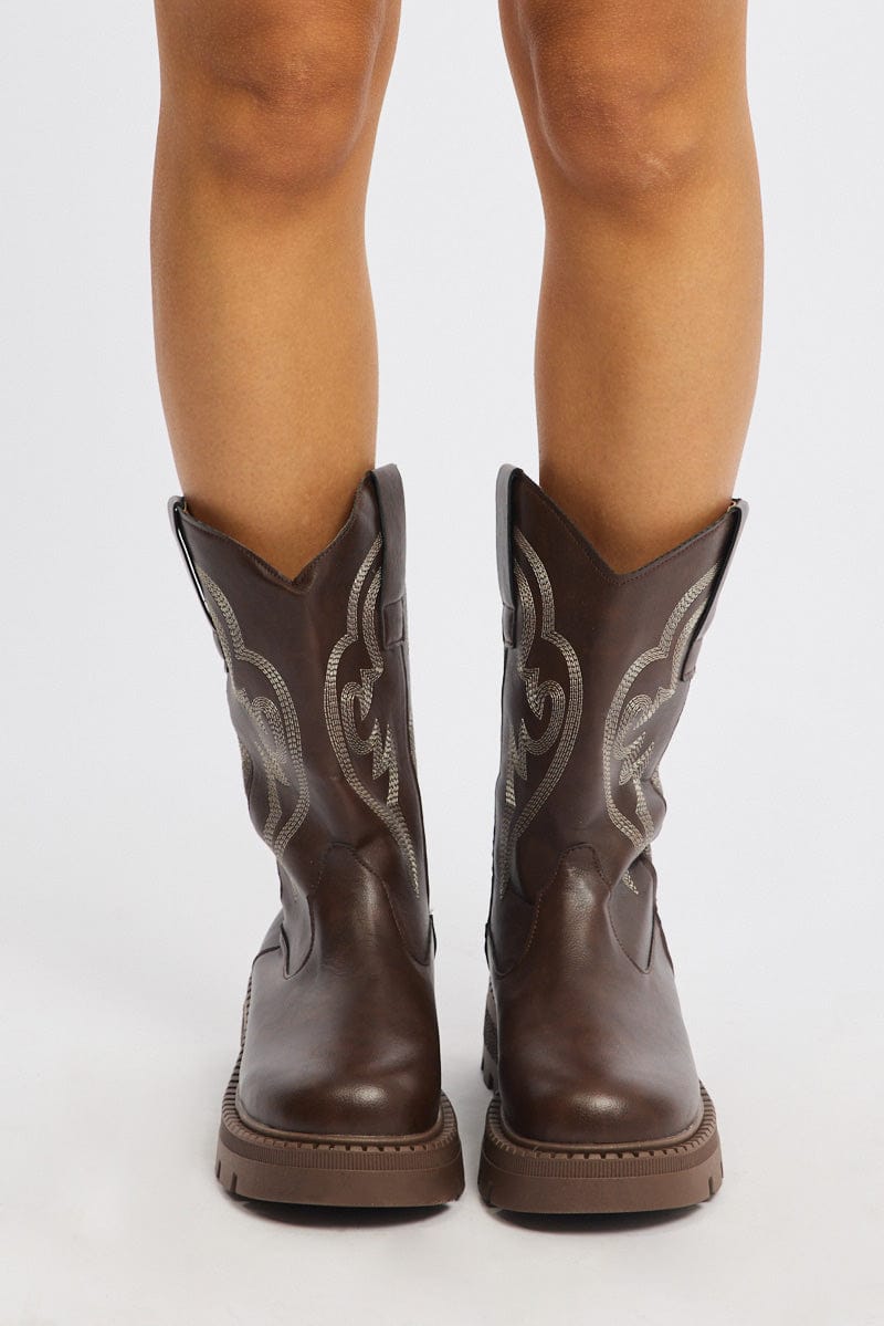 Brown Ankle Boots for Ally Fashion