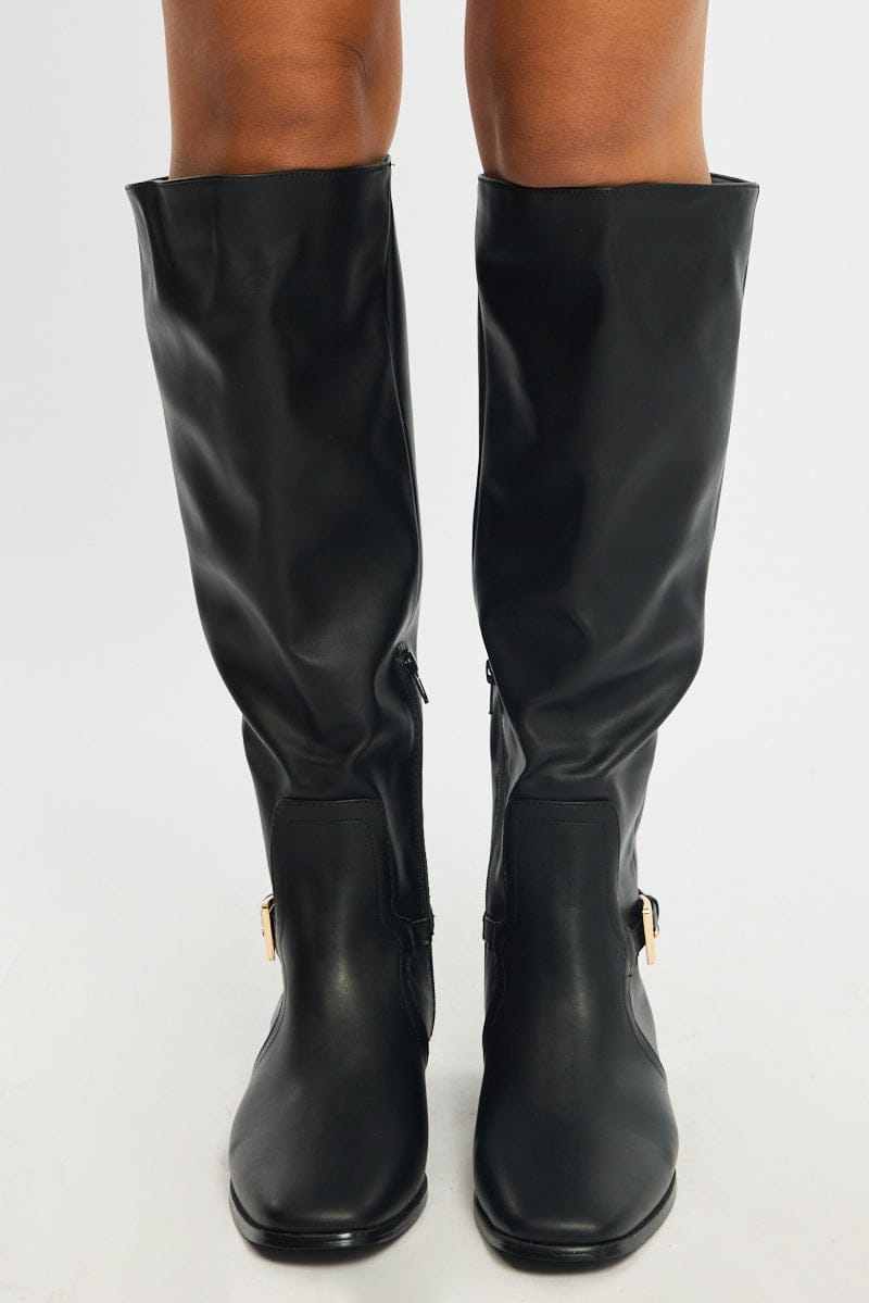 Black Knee High Boots for Ally Fashion