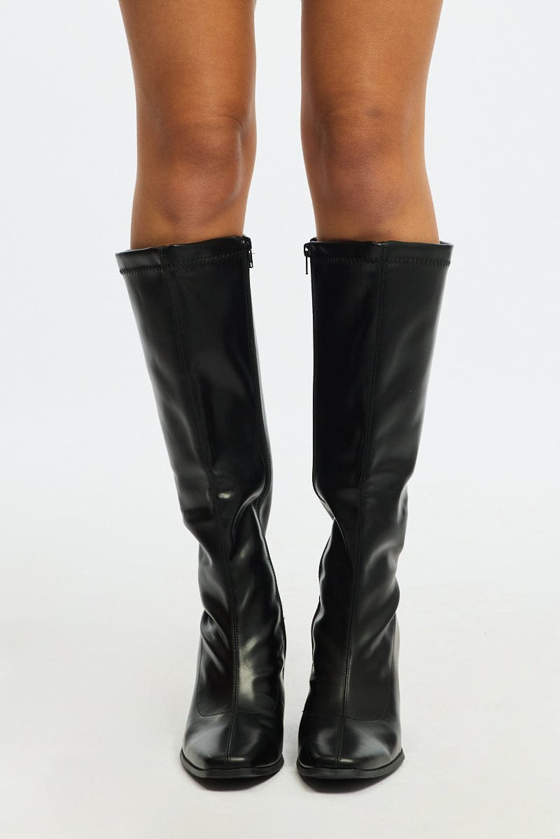 Black Knee High Boots for Ally Fashion