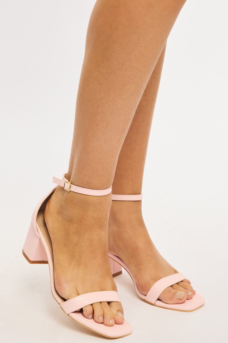 Pink Heeled Sandals for Ally Fashion