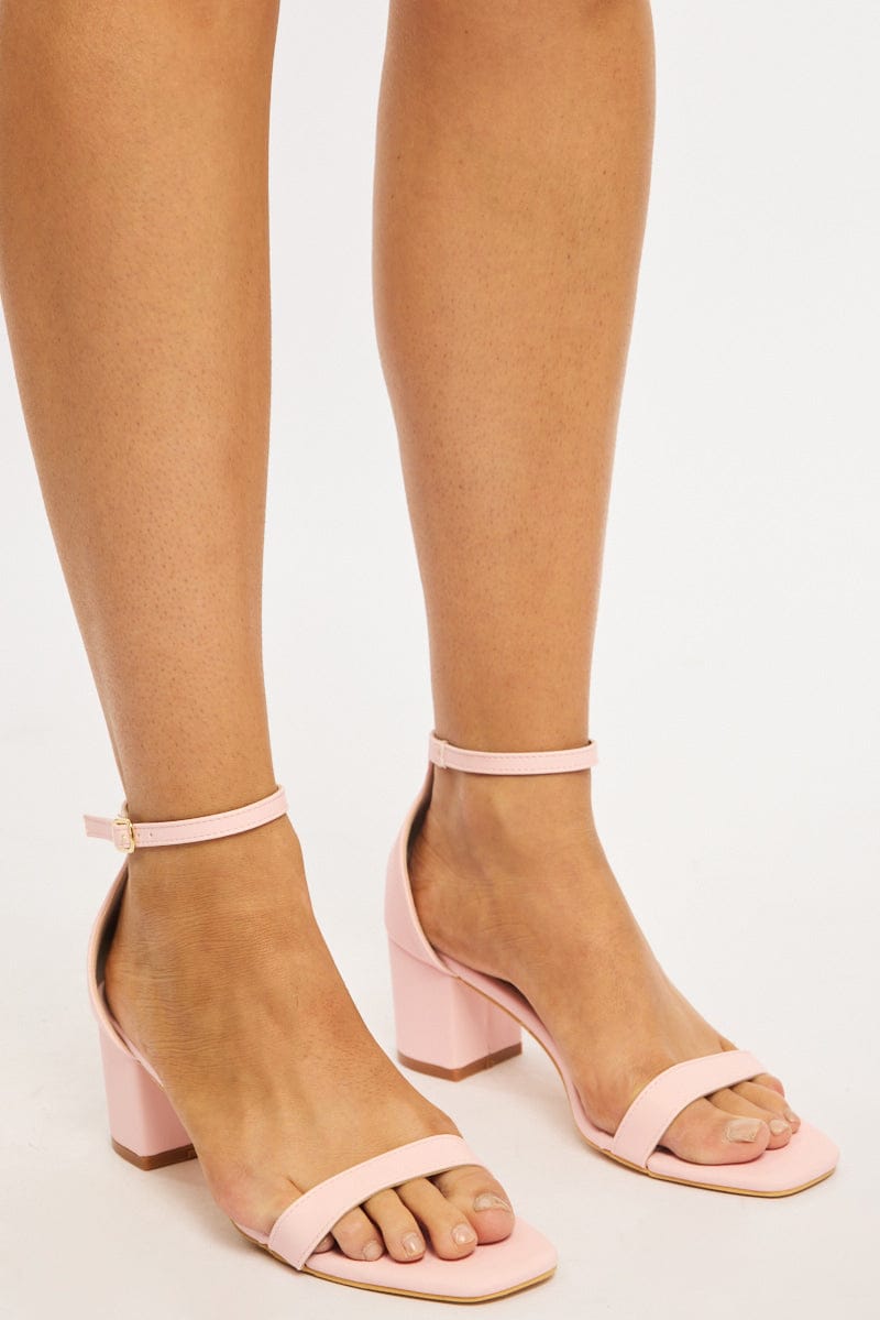 Pink Heeled Sandals for Ally Fashion