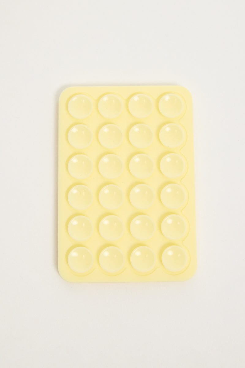Yellow Double Side Suction Phone Grip for Ally Fashion