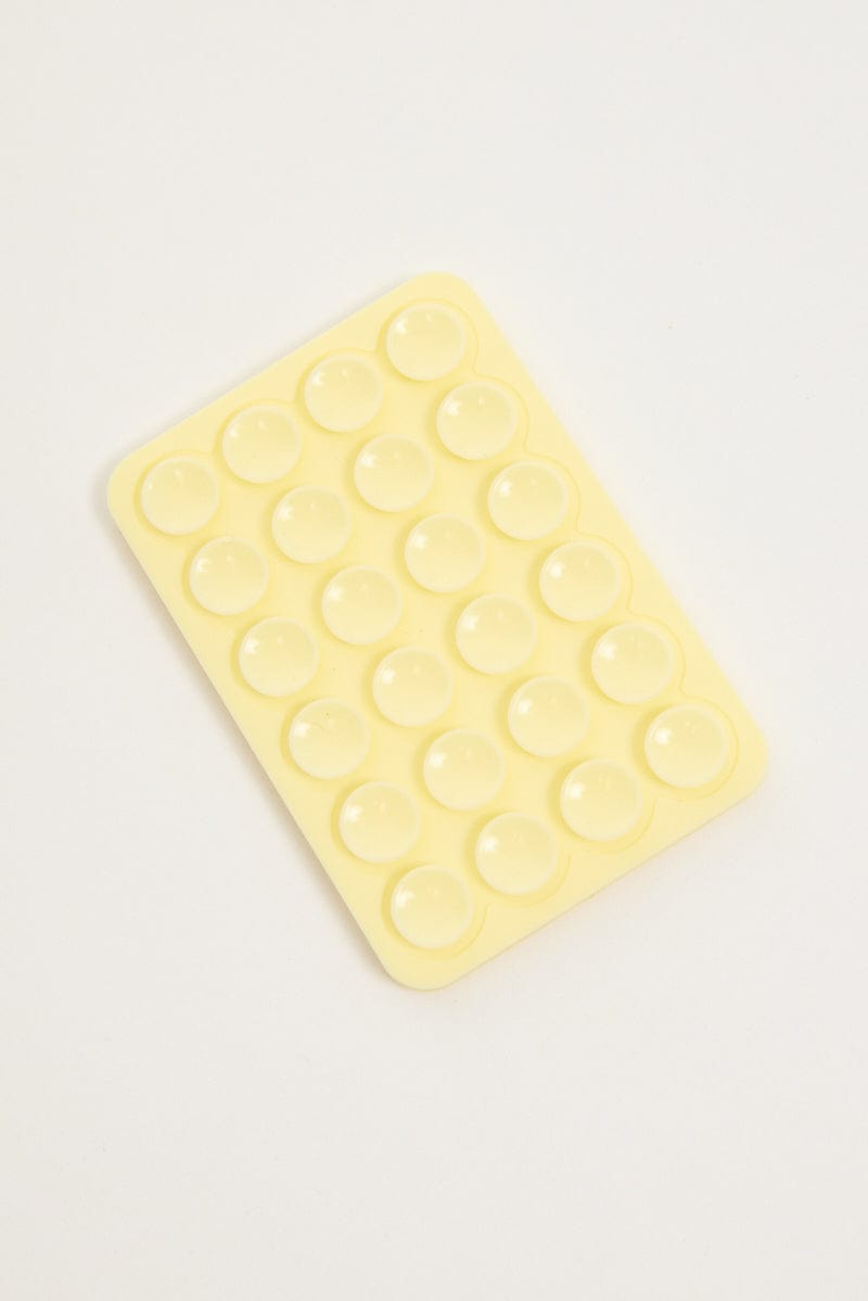 Yellow Double Side Suction Phone Grip for Ally Fashion