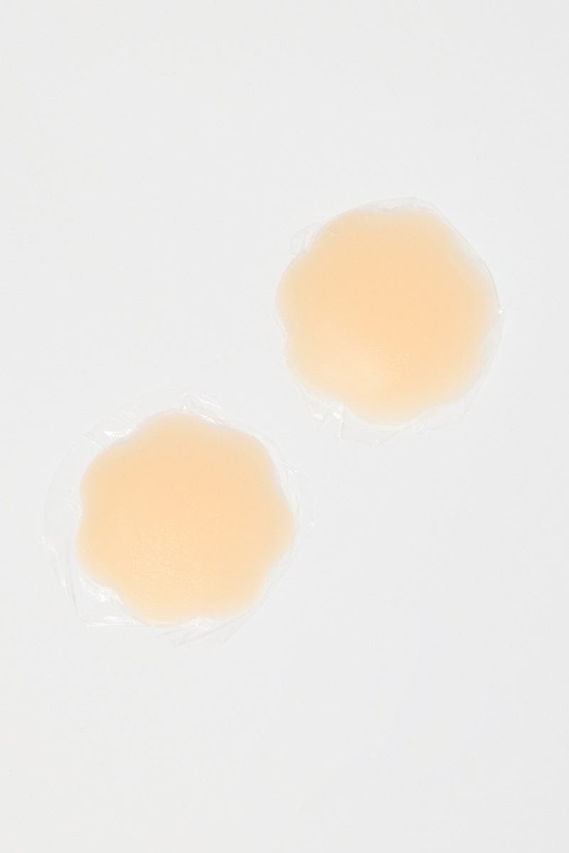 Beige Flower Silicone Nipple Cover for Ally Fashion