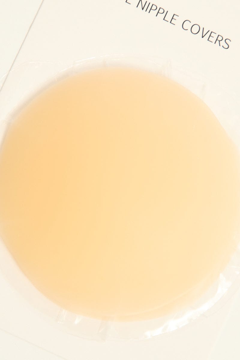 Beige Circular Silicone Nipple Cover for Ally Fashion