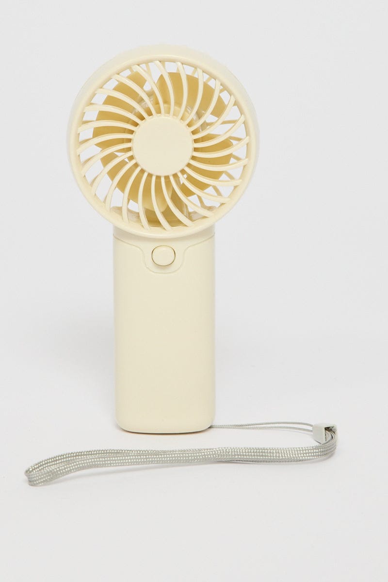 White Mini Fan for Ally Fashion