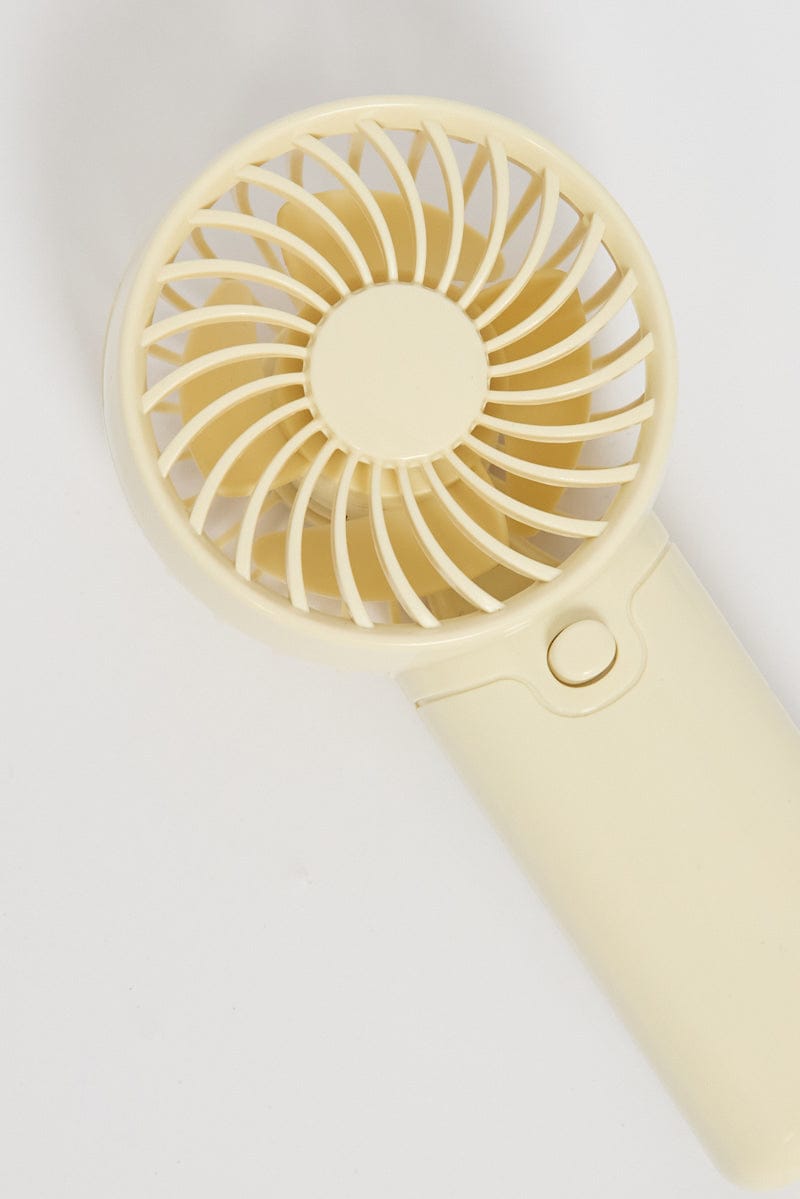 White Mini Fan for Ally Fashion