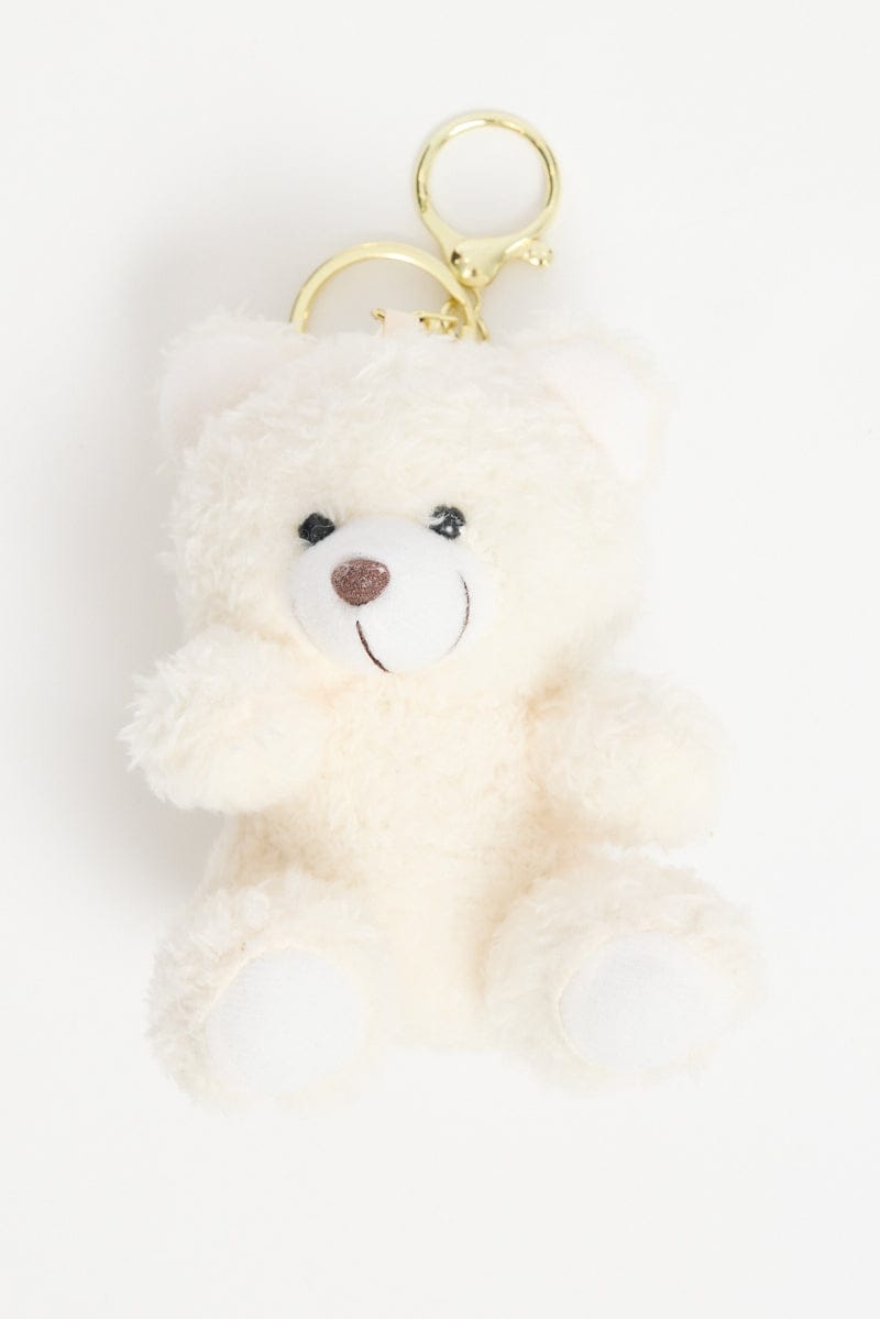 White Bear Keyring Bag Charm for Ally Fashion
