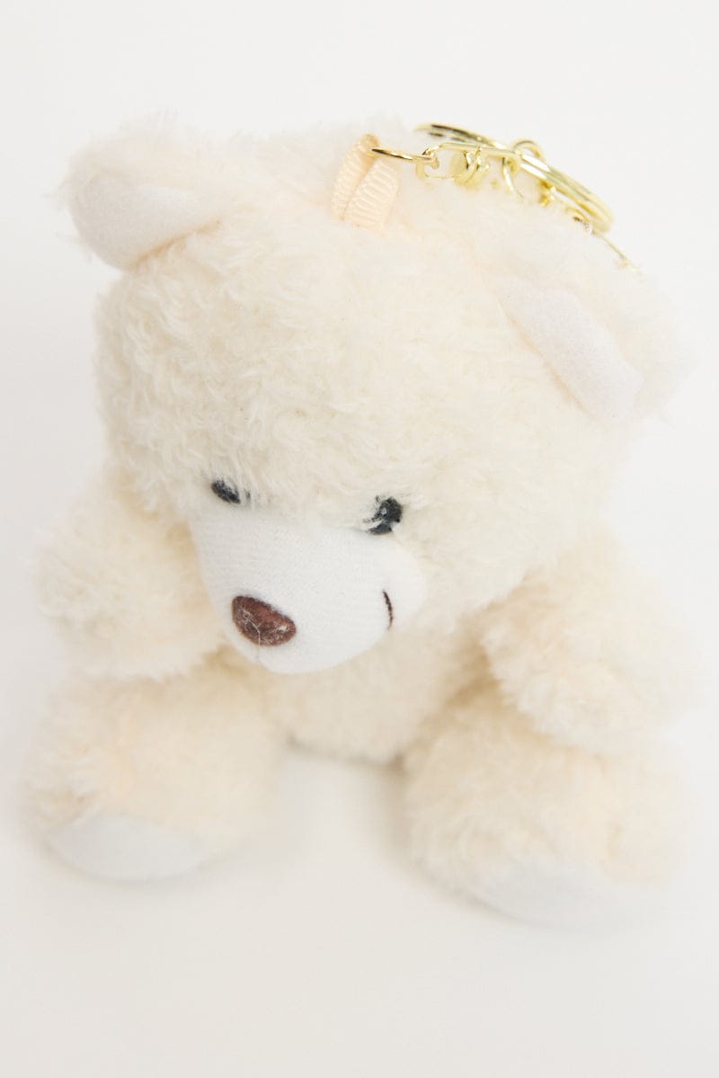 White Bear Keyring Bag Charm for Ally Fashion