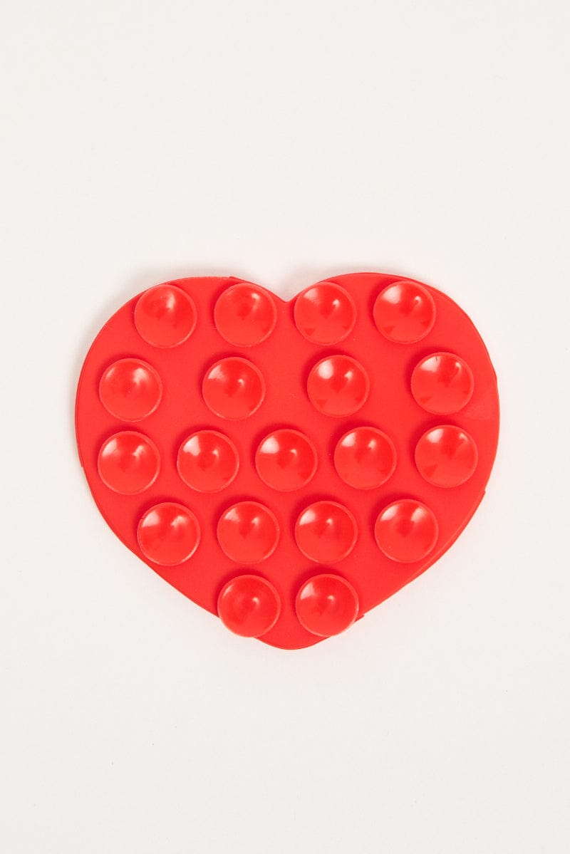 Red Heart Suction Phone Grip for Ally Fashion