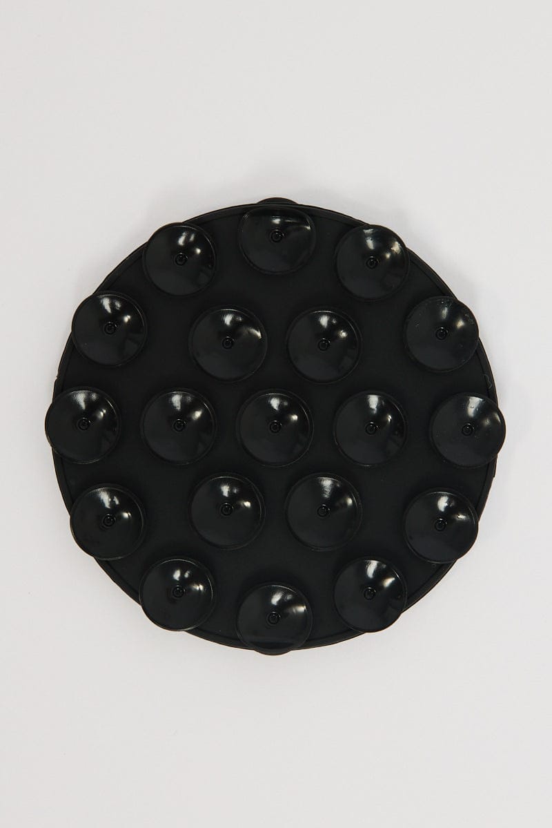 Ally Fashion Black Double Side Suction Phone Grip with multiple suction cups