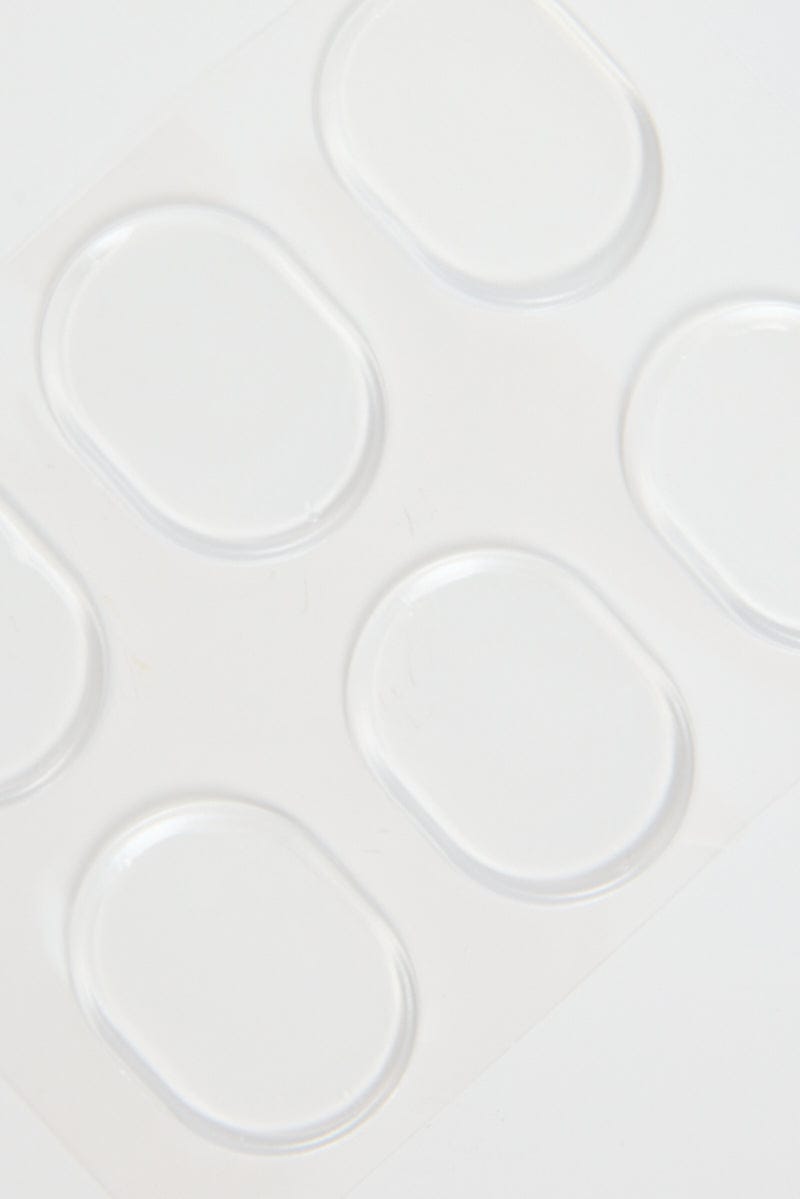 Metallic 6-Piece Silicone Heel Cushion Pads from Ally Fashion