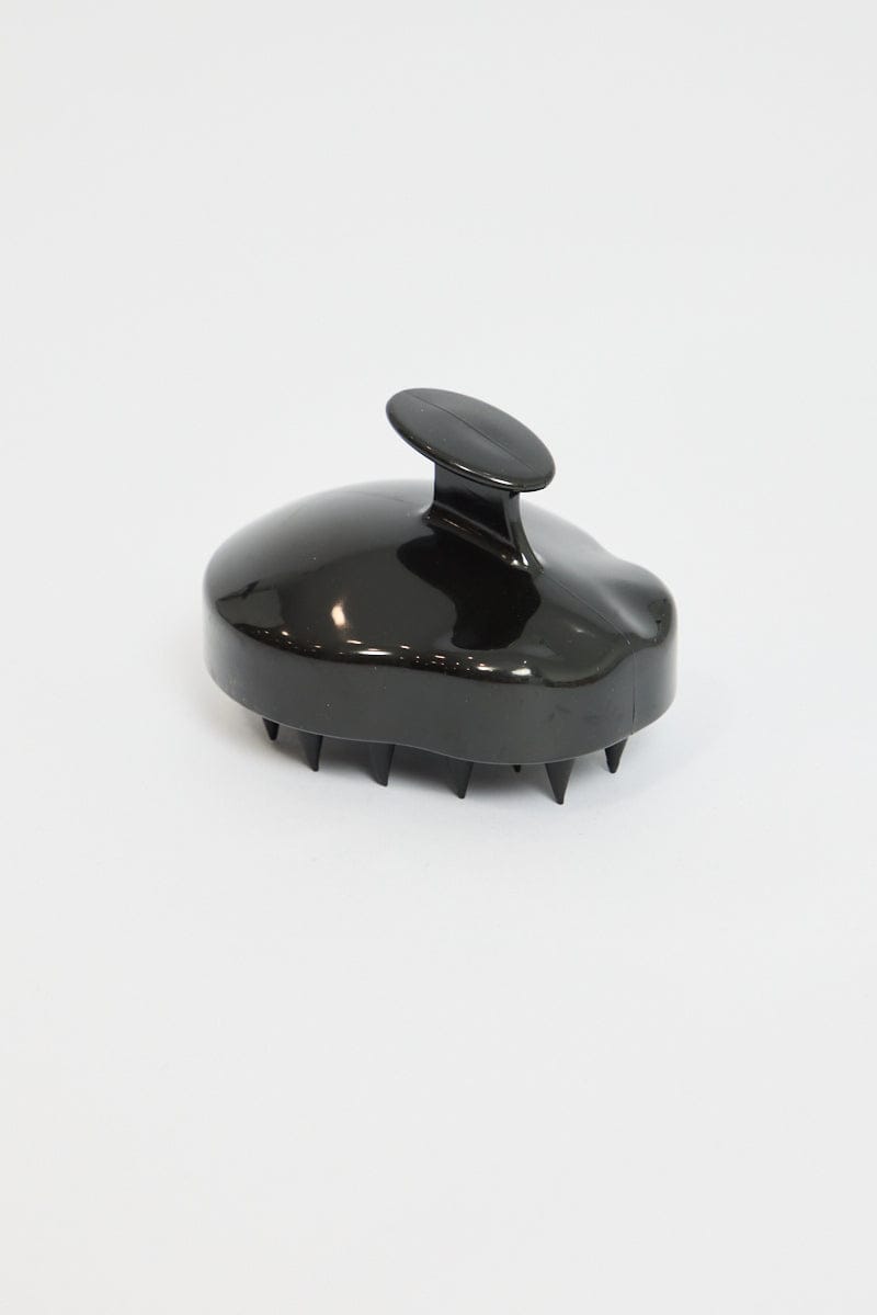 Black Silicone Soft Scalp Massager Shampoo Brush for Ally Fashion