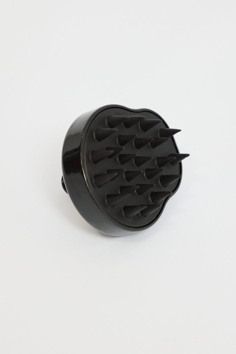 Black Silicone Soft Scalp Massager Shampoo Brush for Ally Fashion