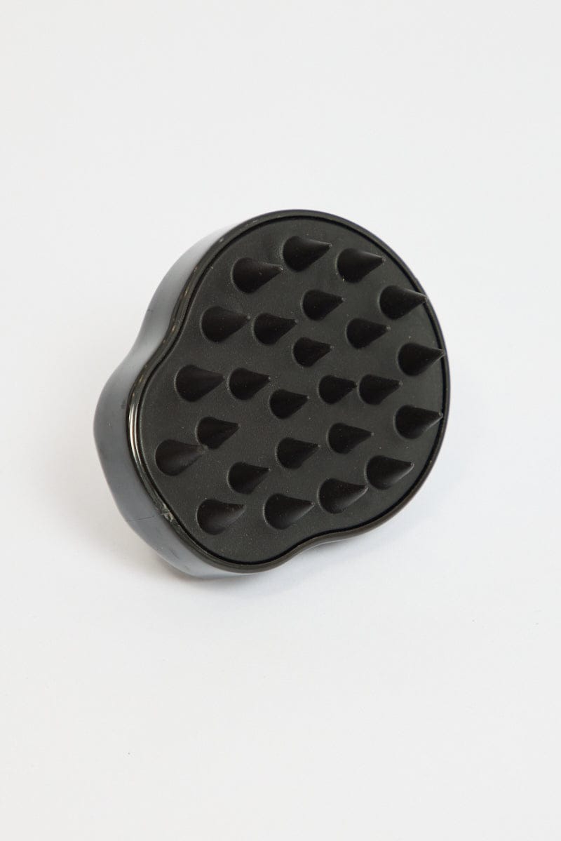 Black Silicone Soft Scalp Massager Shampoo Brush for Ally Fashion