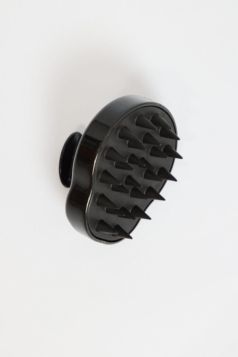 Black Silicone Soft Scalp Massager Shampoo Brush for Ally Fashion