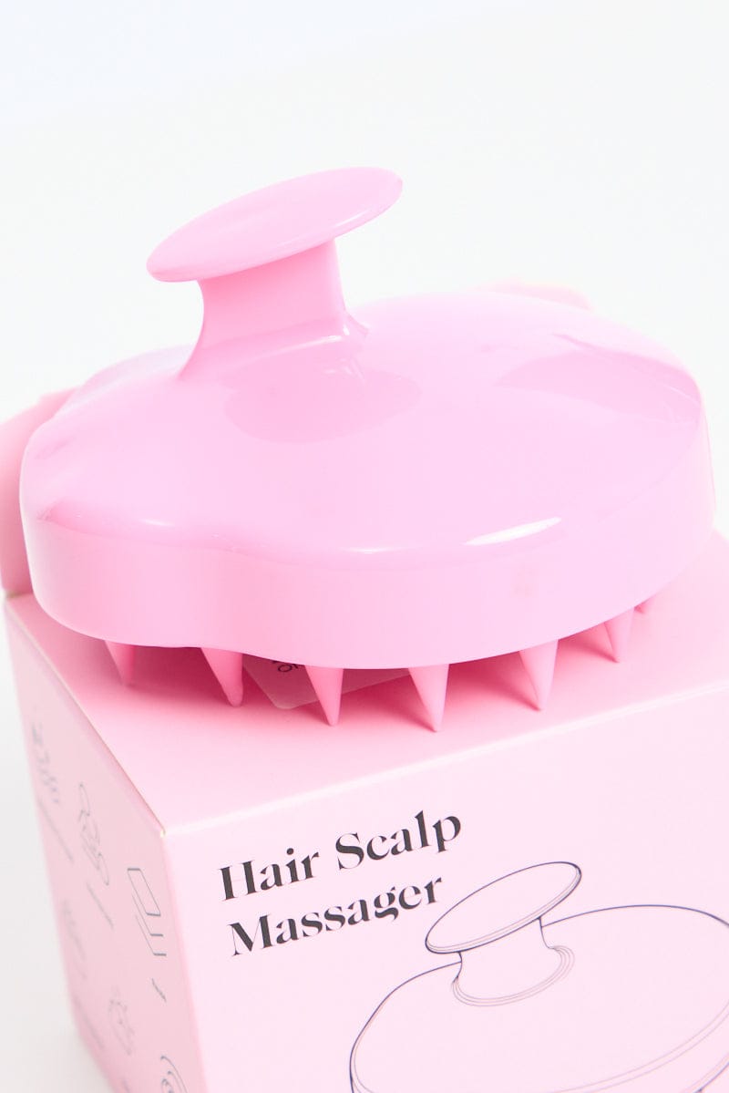 Pink Silicone Soft Scalp Massager Shampoo Brush for Ally Fashion