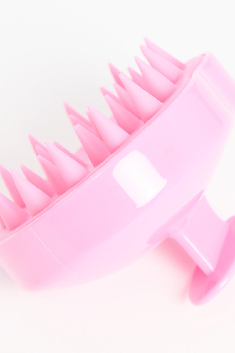 Pink Silicone Soft Scalp Massager Shampoo Brush for Ally Fashion