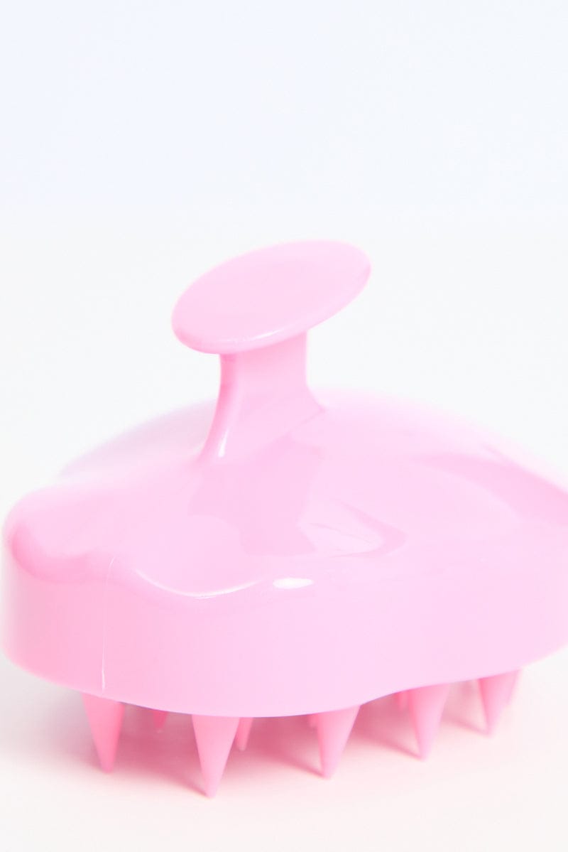 Pink Silicone Soft Scalp Massager Shampoo Brush for Ally Fashion