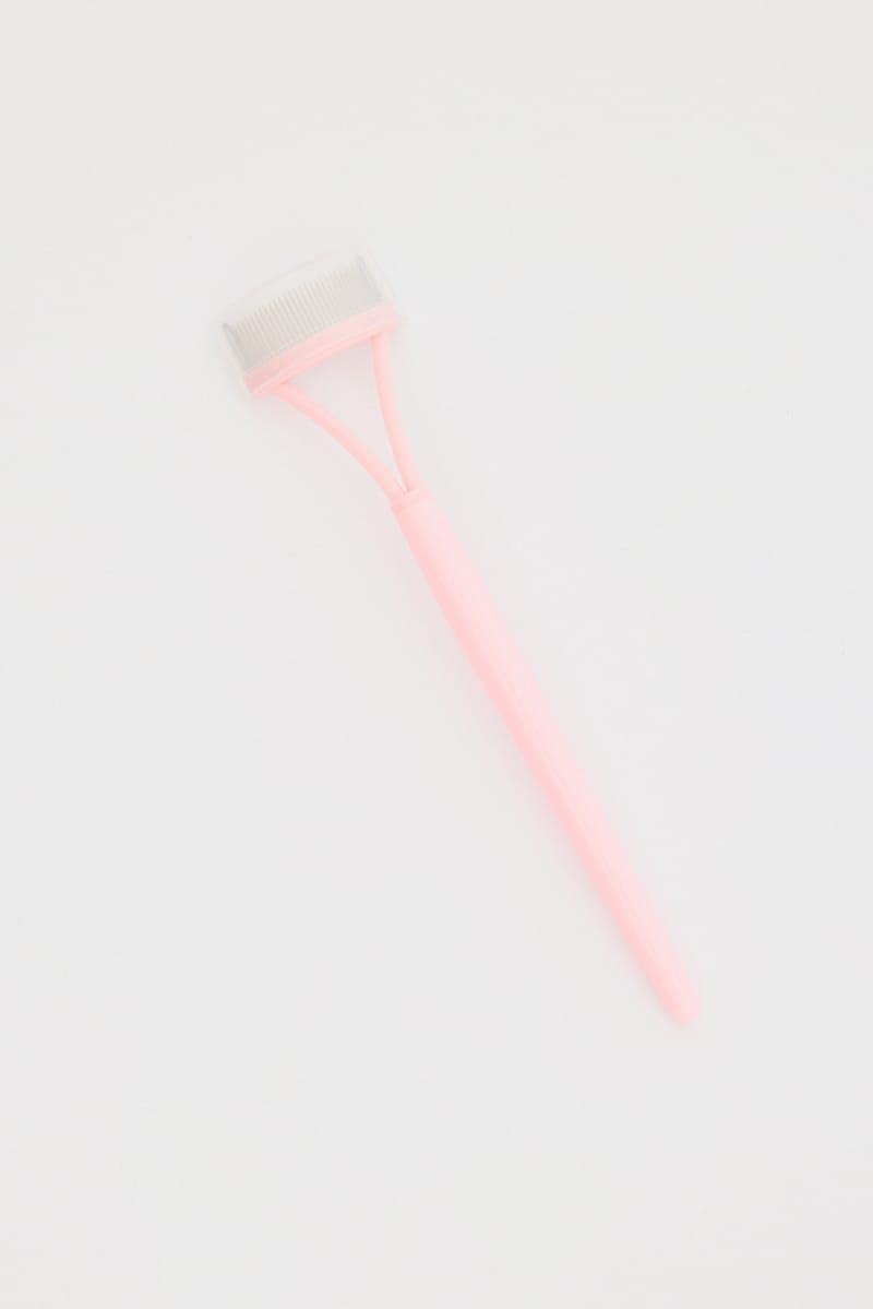 Pink Steel Needle Eyelash Comb & Separator for Ally Fashion