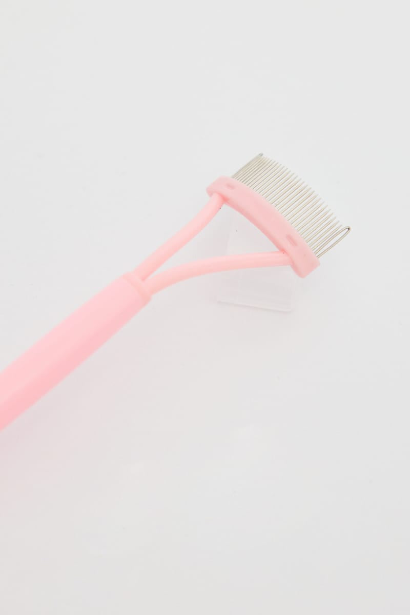 Pink Steel Needle Eyelash Comb & Separator for Ally Fashion