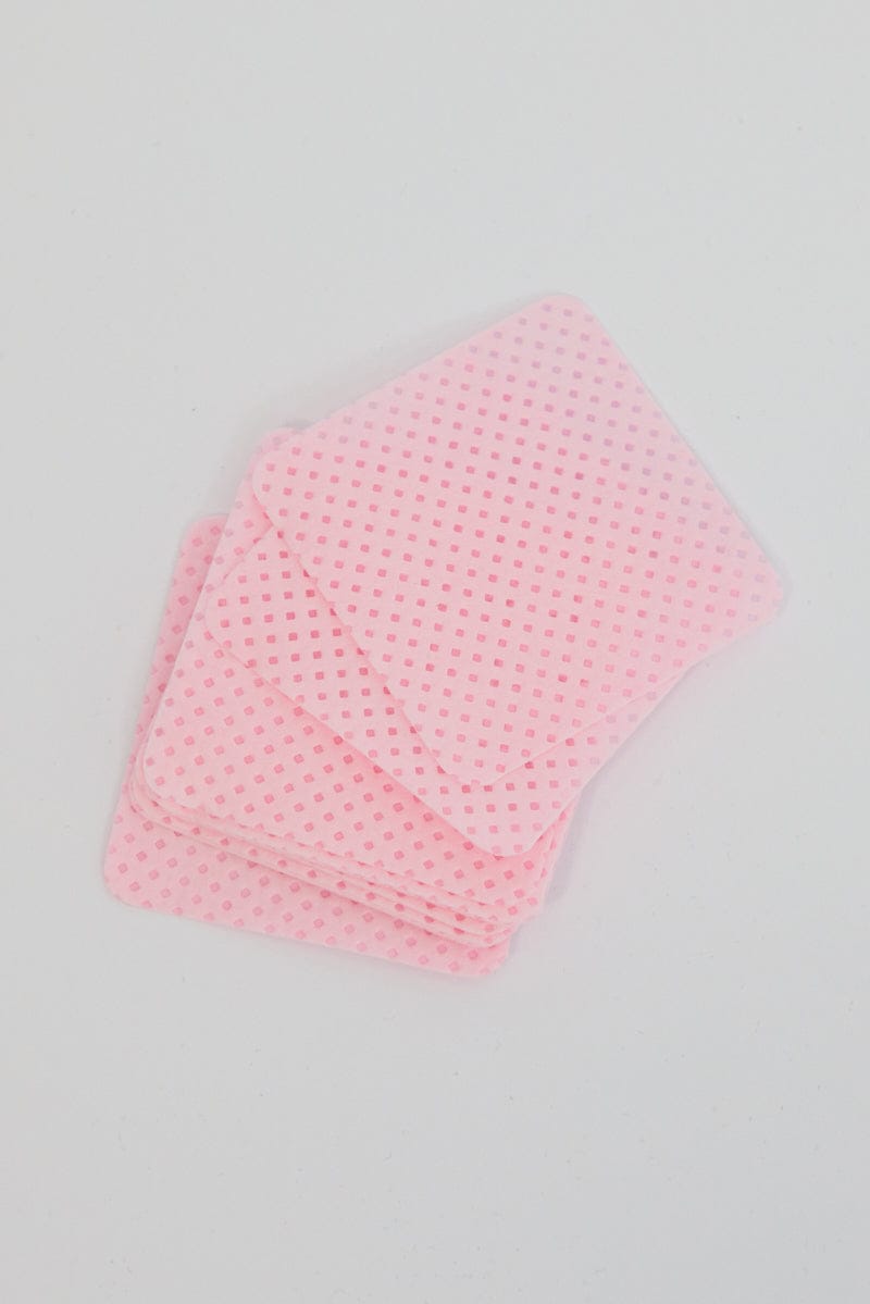 Pink 200 Pcs Nail Wipes Nail Polish Remover Pads for Ally Fashion