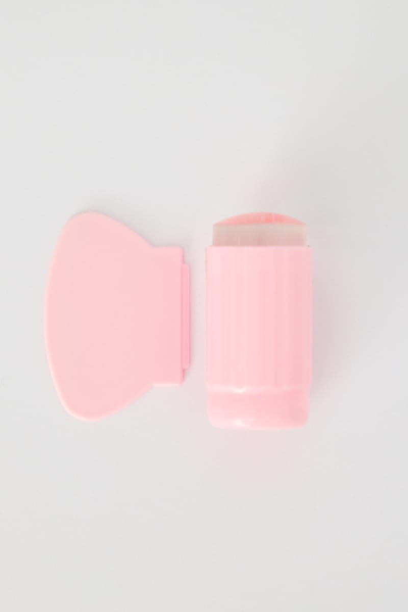 Pink Nail Art Silicone French Stamp & Scraper Set for Ally Fashion