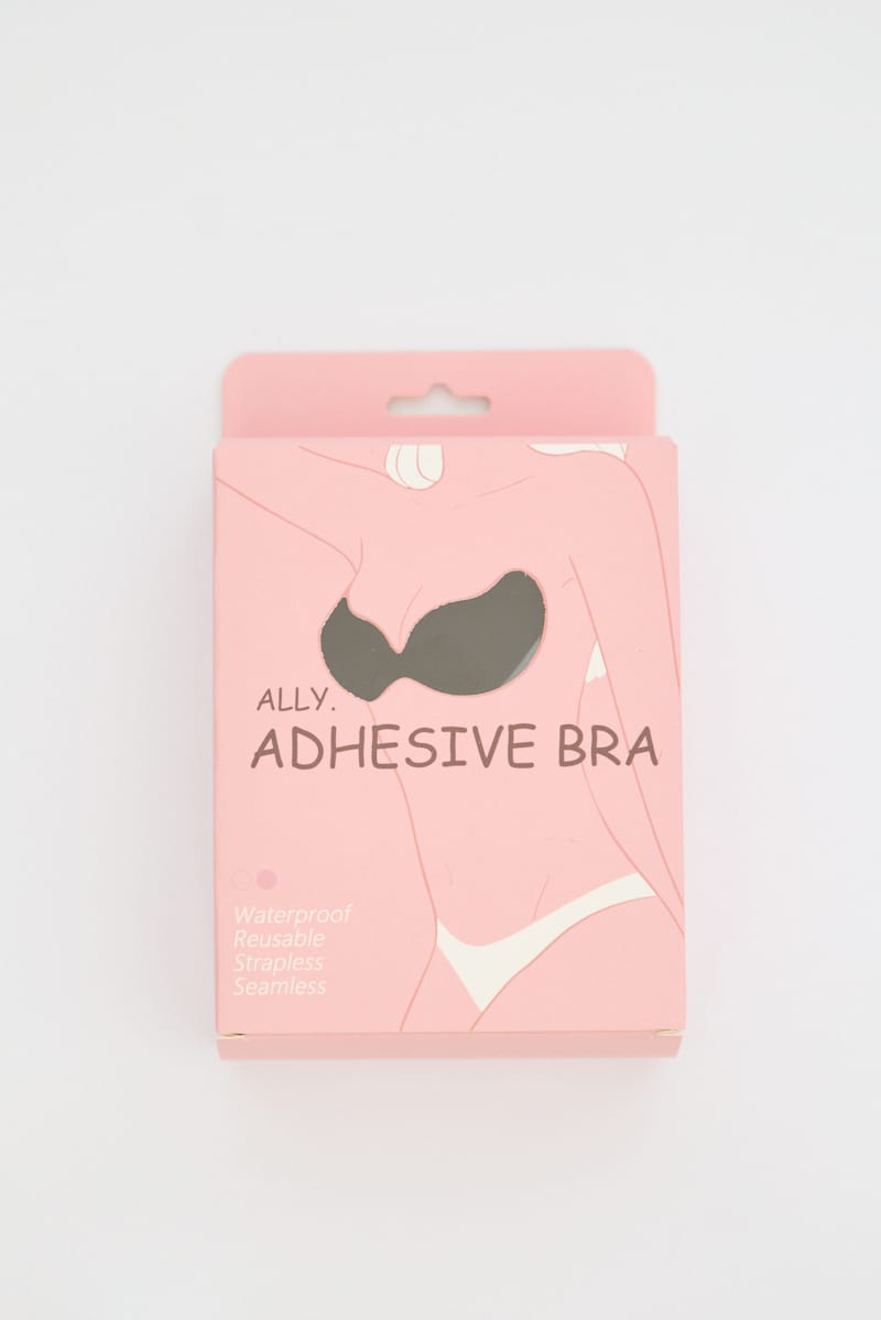 Black Invisible Adhesive Bra Push-up Strapless for Ally Fashion