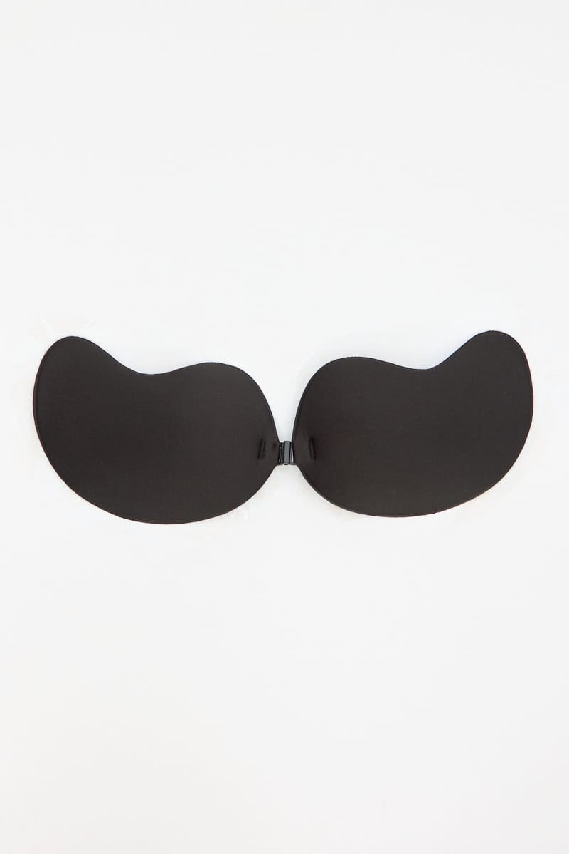 Black Invisible Adhesive Bra Push-up Strapless for Ally Fashion