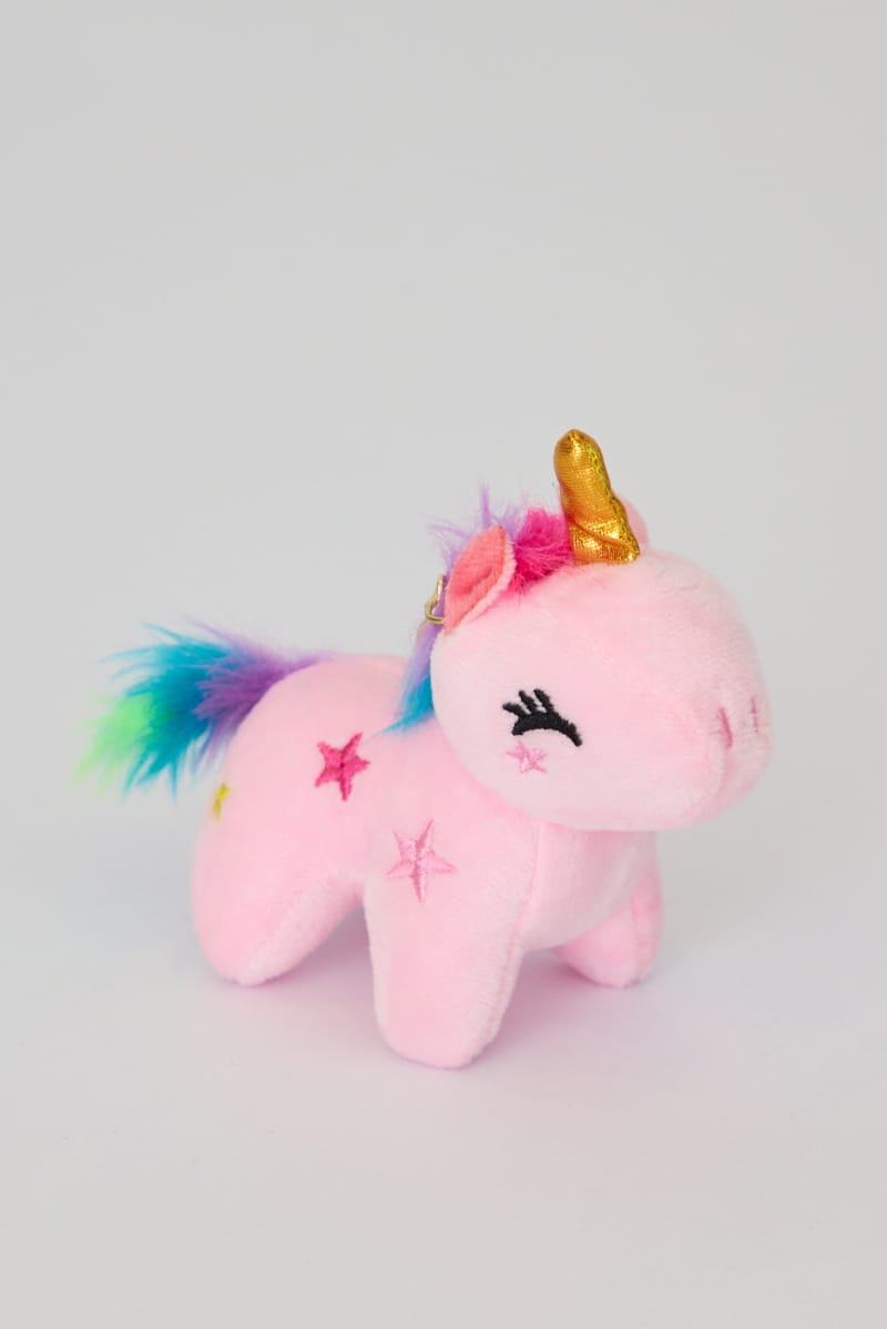 Pink Unicorn Keyring Bag Charm for Ally Fashion
