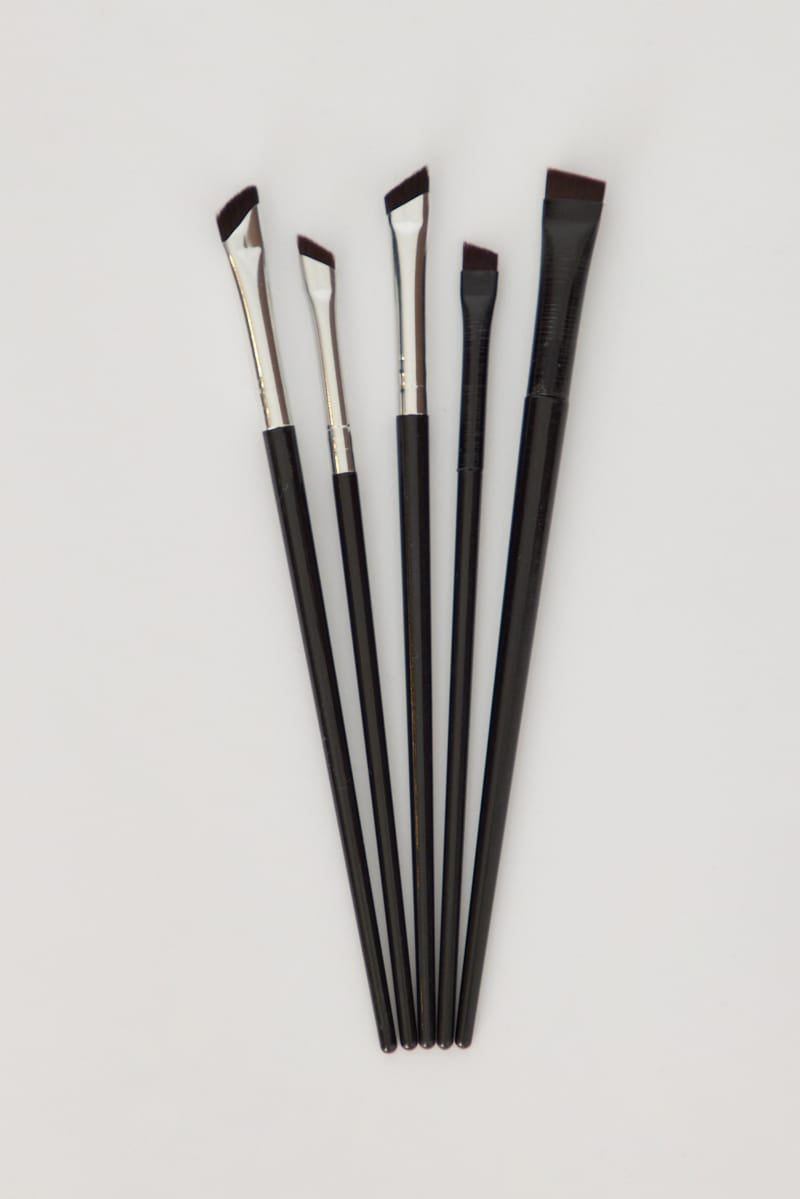 Black 5 Pcs Eye Makeup Brush Set for Ally Fashion