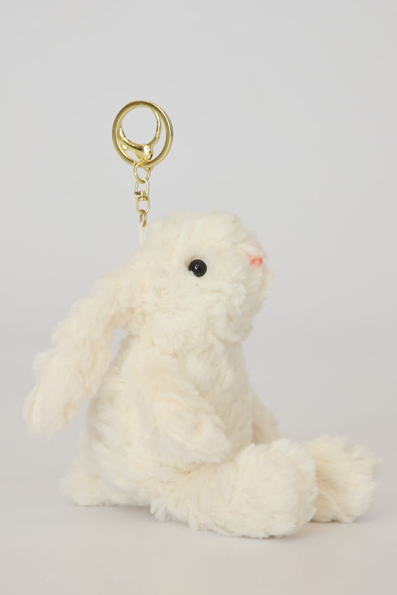 White Rabbit Keychain Bag Charm for Ally Fashion