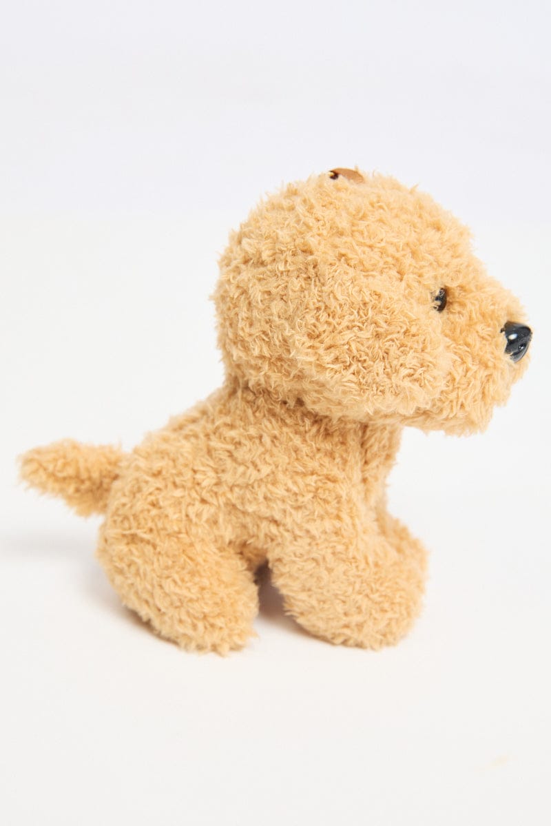 Beige Teddy Dog Keyring Bag Charm for Ally Fashion