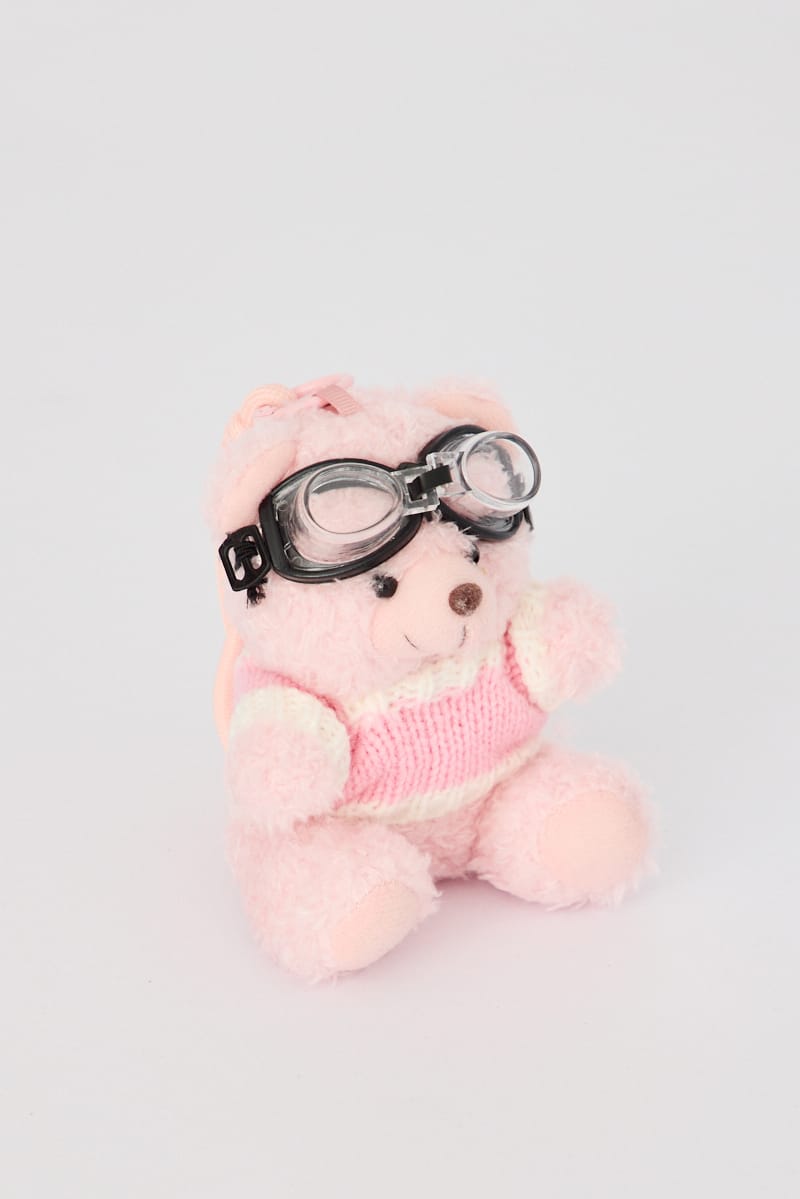 Pink Bear Keyring Bag Charm for Ally Fashion