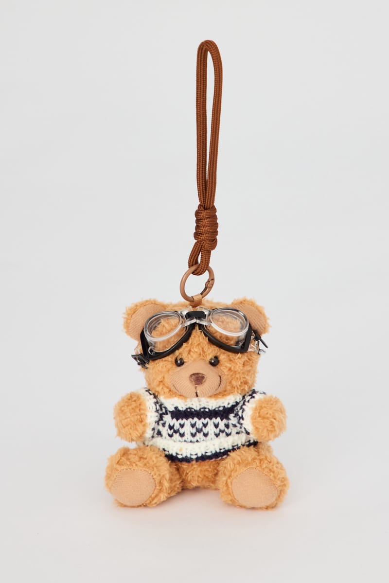 Brown Bear Keyring Bag Charm for Ally Fashion