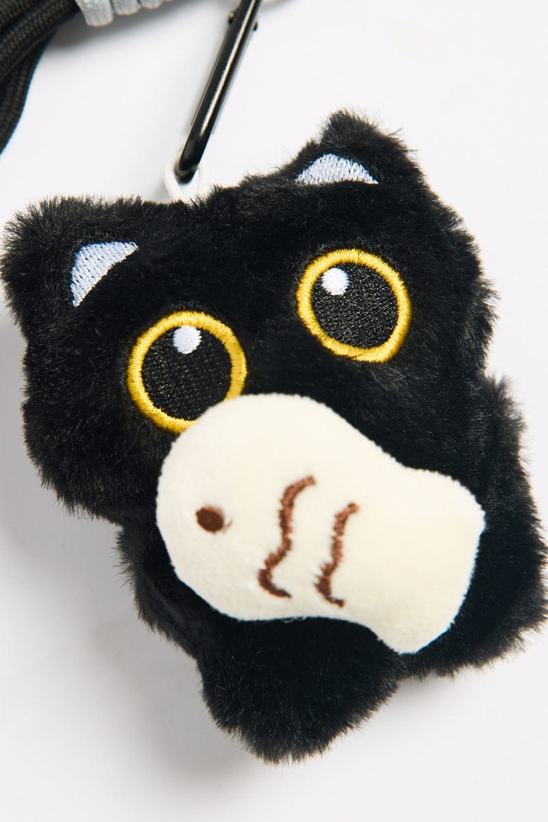 Black Cat Keyring Bag Charm for Ally Fashion