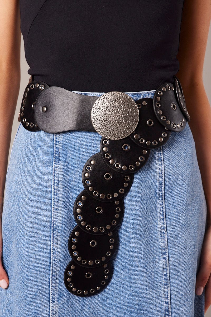 Black Lace Diamanté Suspender Belt New Look
