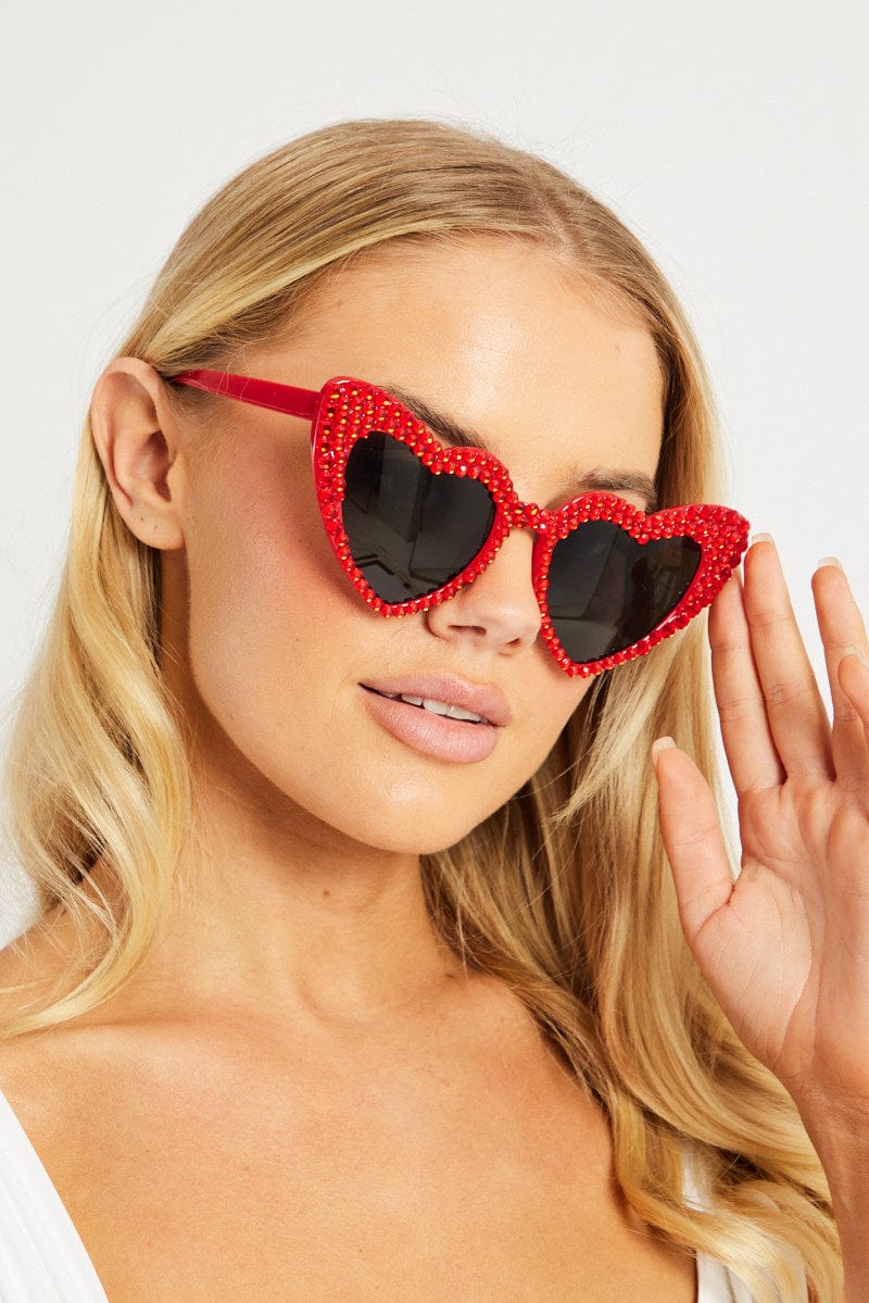 Red Heart Sunglasses for Ally Fashion