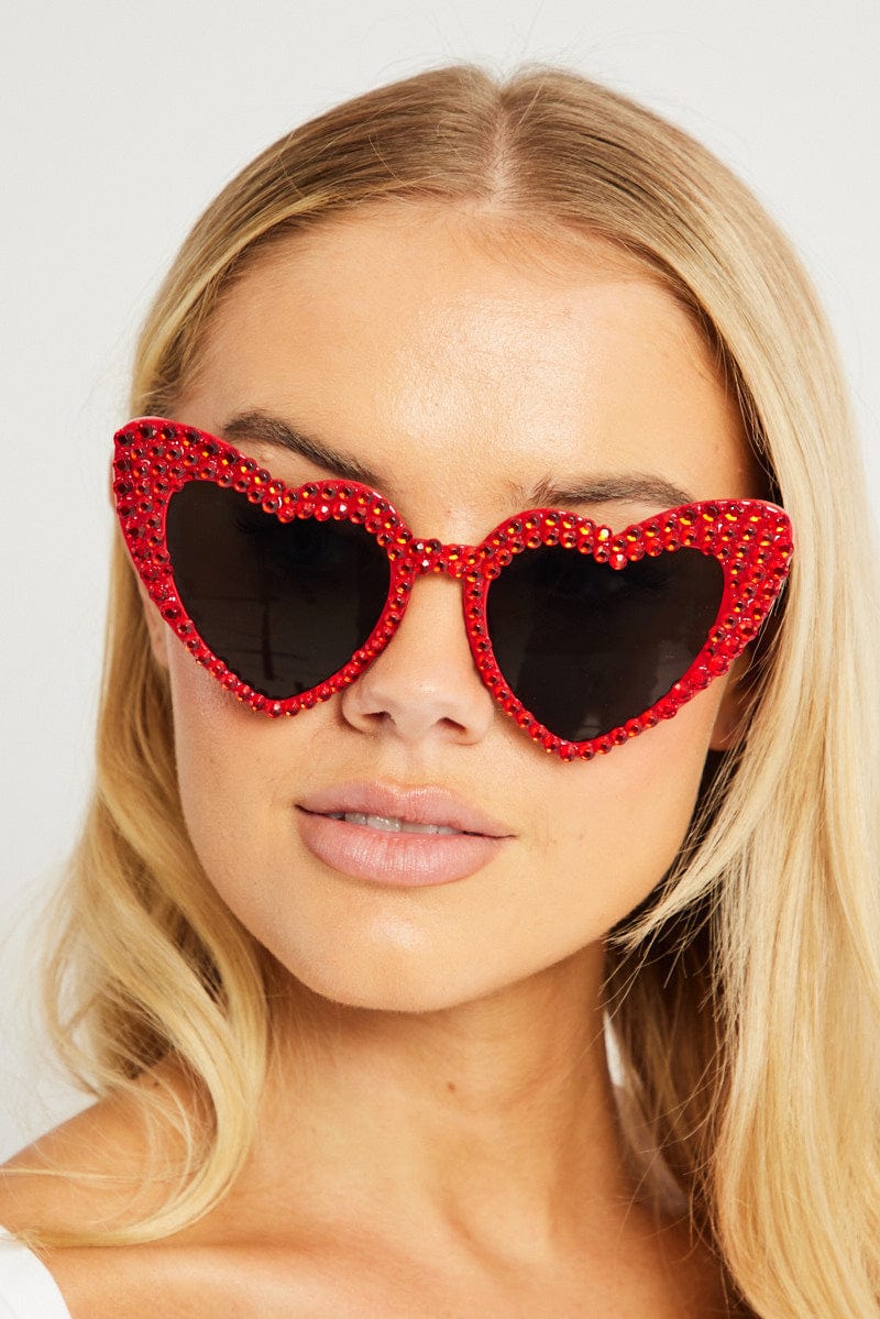 Red Heart Sunglasses for Ally Fashion