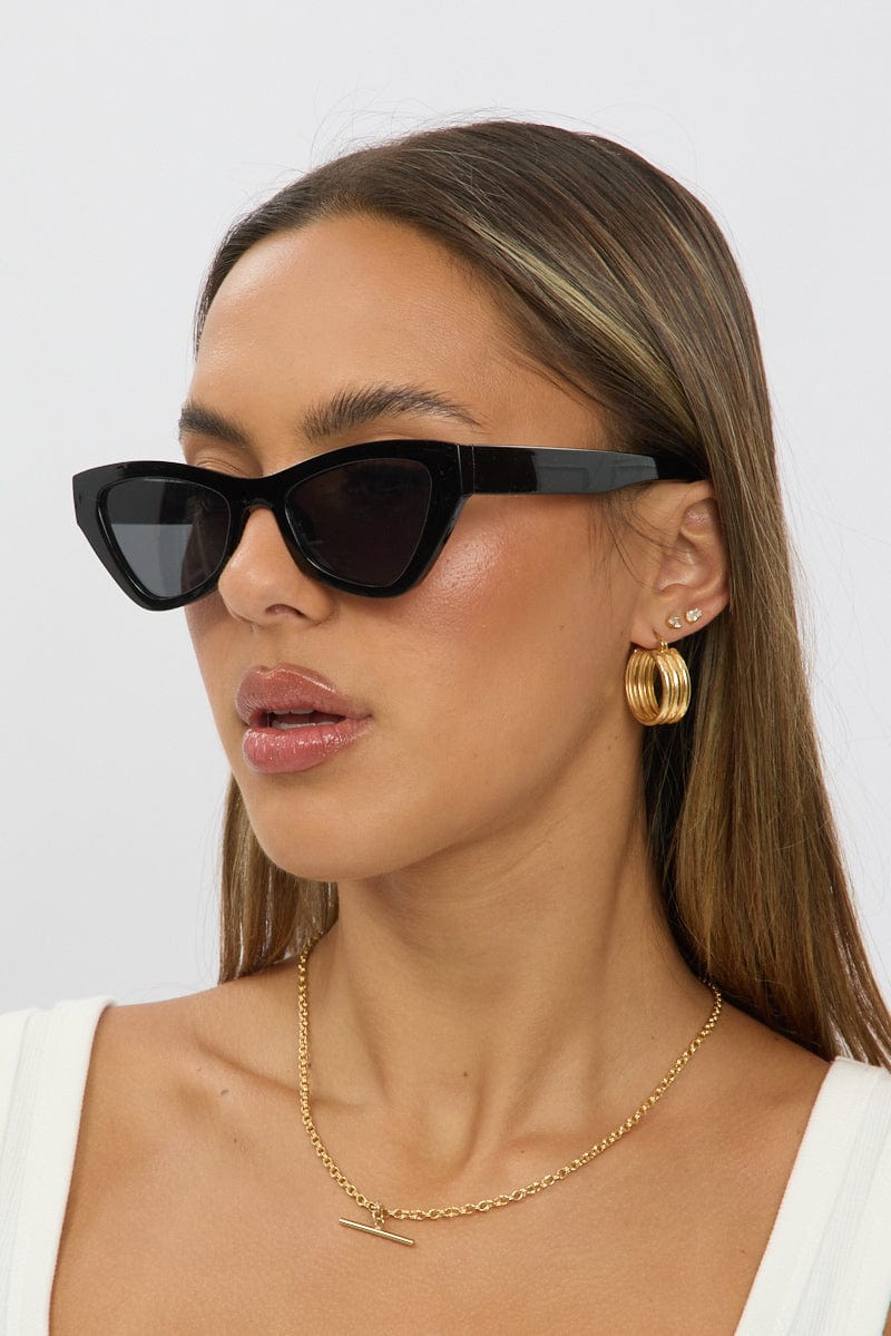 Black Cat Eye Sunglasses for Ally Fashion