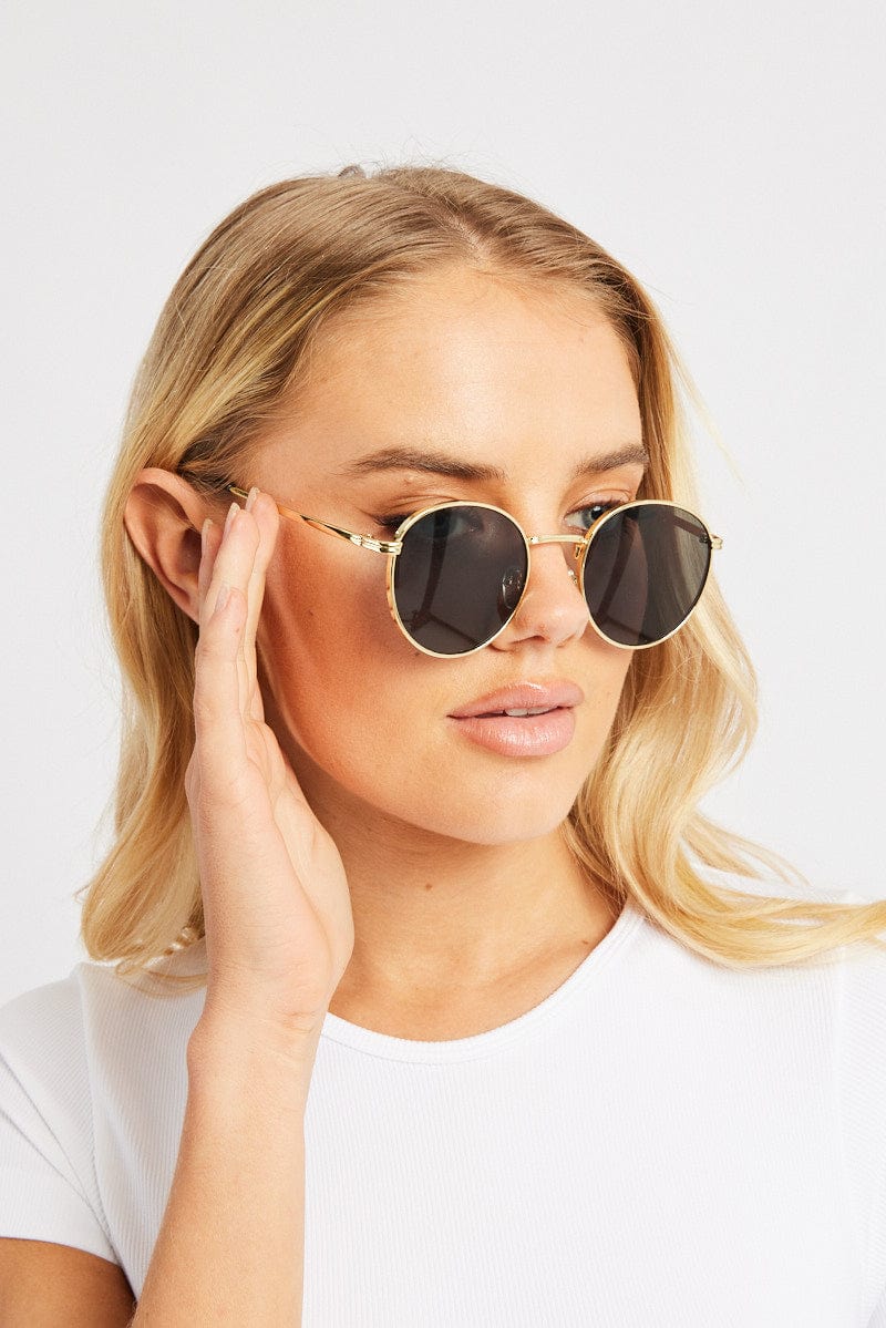 Grey Round Sunglasses for Ally Fashion