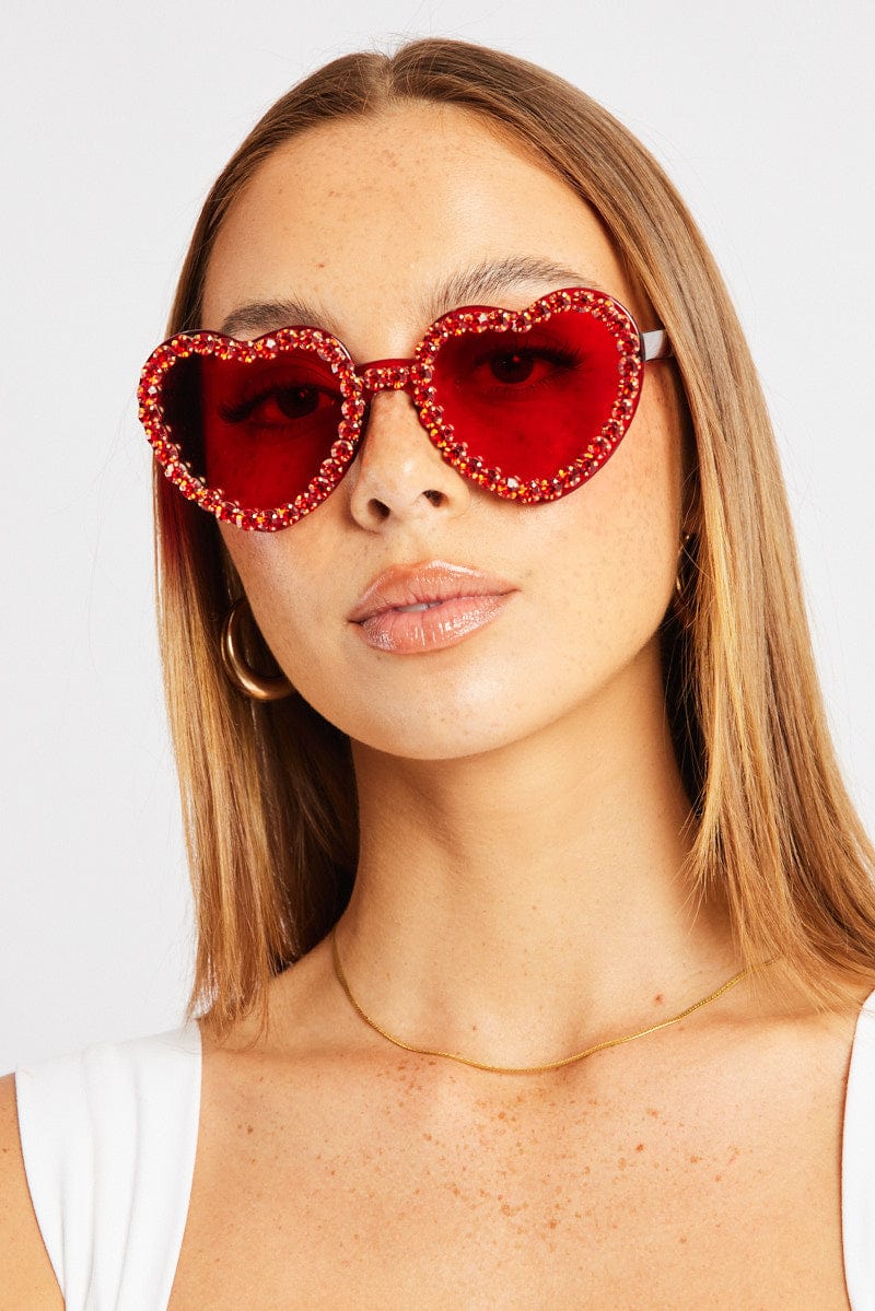 Red Heart Sunglasses for Ally Fashion