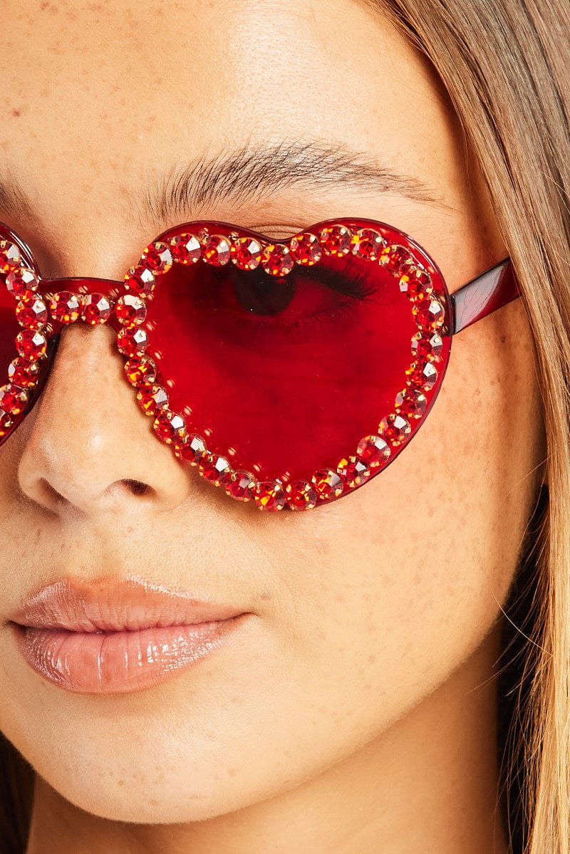 Red Heart Sunglasses for Ally Fashion