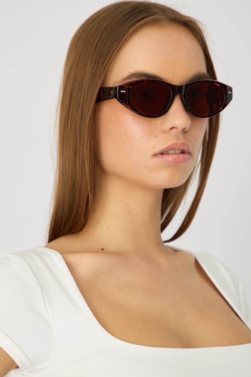 Brown Animal Print Fashion Sunglasses for Ally Fashion