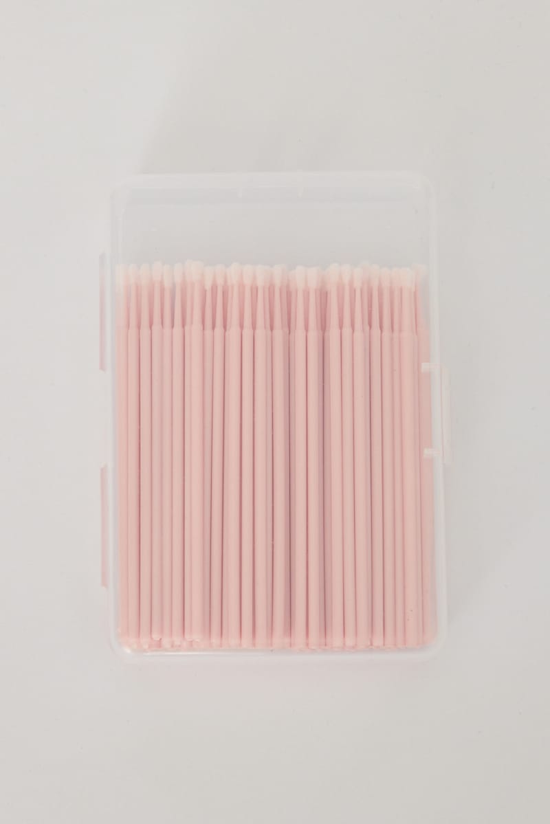 Pink 100 Pcs Cotton Swab for Ally Fashion