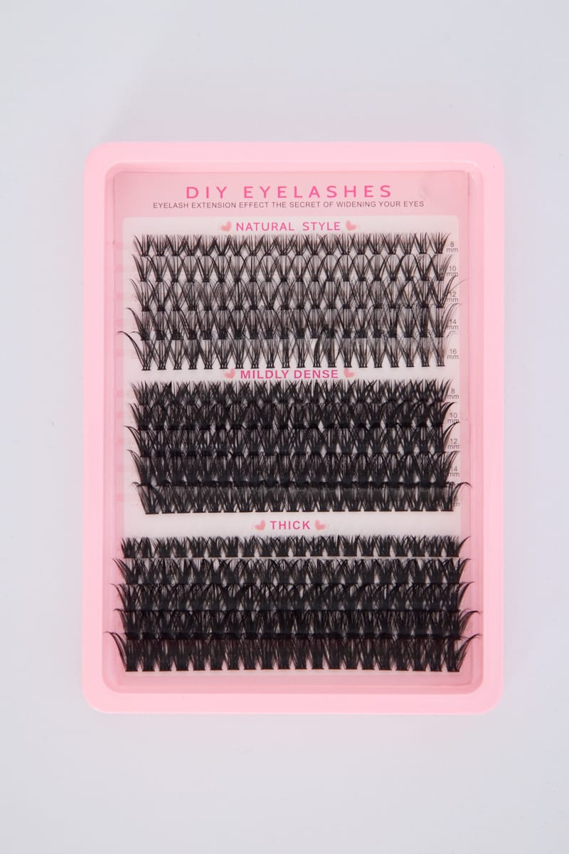 Black Diy Eyelash Extension Mixed Dense Set for Ally Fashion